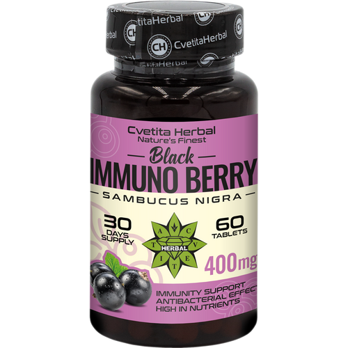Extrakt z čierneho bazy - Black Immuno Berry (60 tabliet)