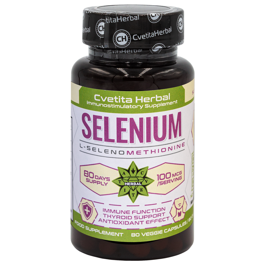 Selén (Se) - Vegetariánsky (80 kapsúl x 100 mcg)