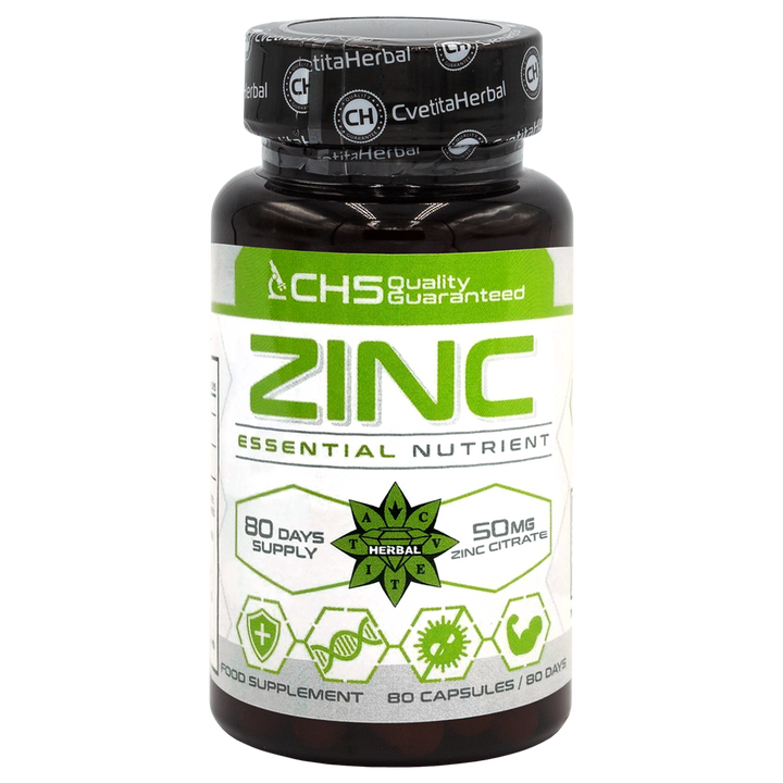 Zinc Citrate - Zinc (80 kapsúl x 50 mg)
