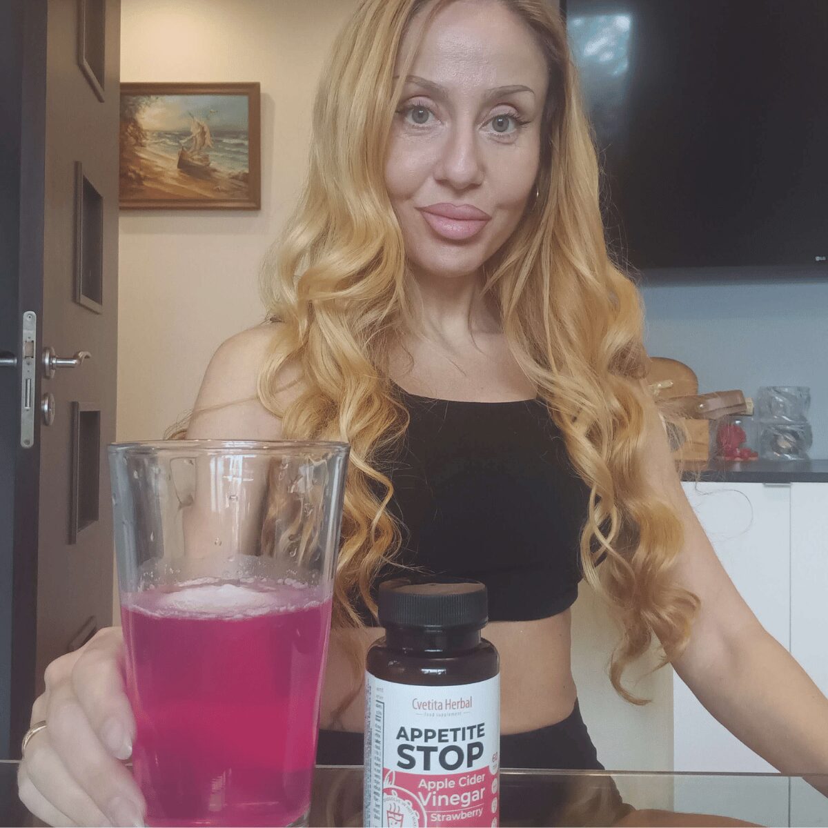 Jablčný ocot "Jahoda" - Appetite Stop (60 tabliet)