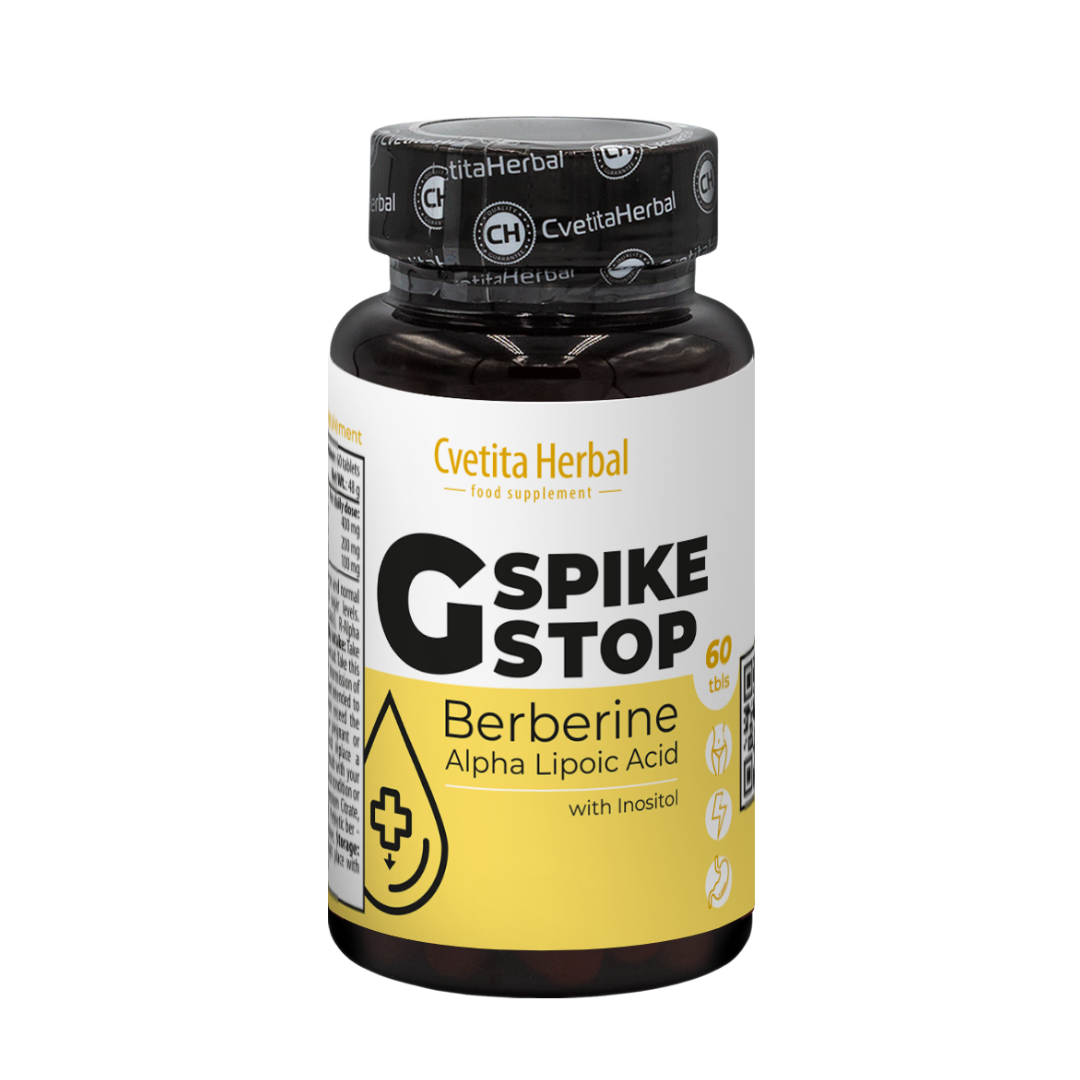 G Spike Stop - Berberín, Inositol, Alfa lipoová kyselina (60 tabliet)