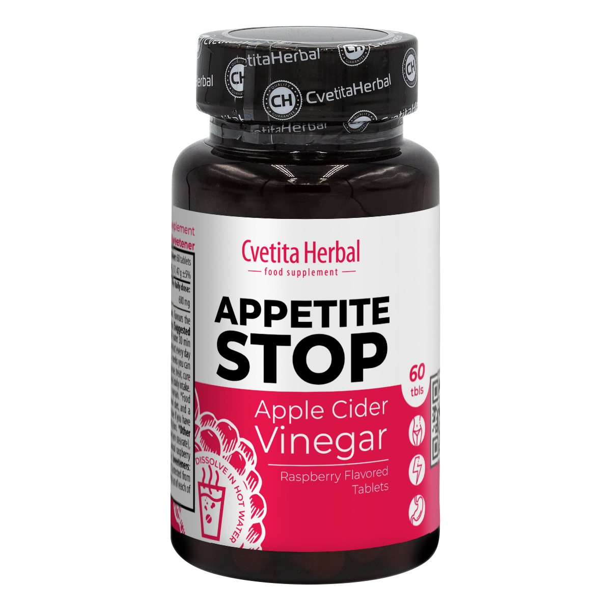 Apple Cider Vinegar "Raspberry" - Appetite Stop (60 tabliet)