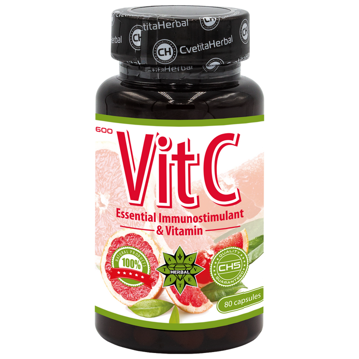 Vitamin C - Vitamín C (30 / 80 kapsúl х 600 mg)