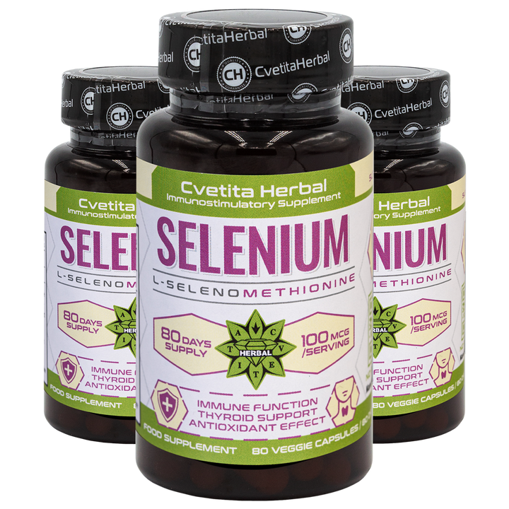Selén (Se) - Vegetariánsky (80 kapsúl x 100 mcg)