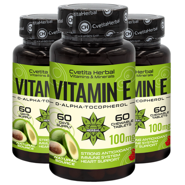 Vitamin E - Chewable (60 tabliet x 100 mg)