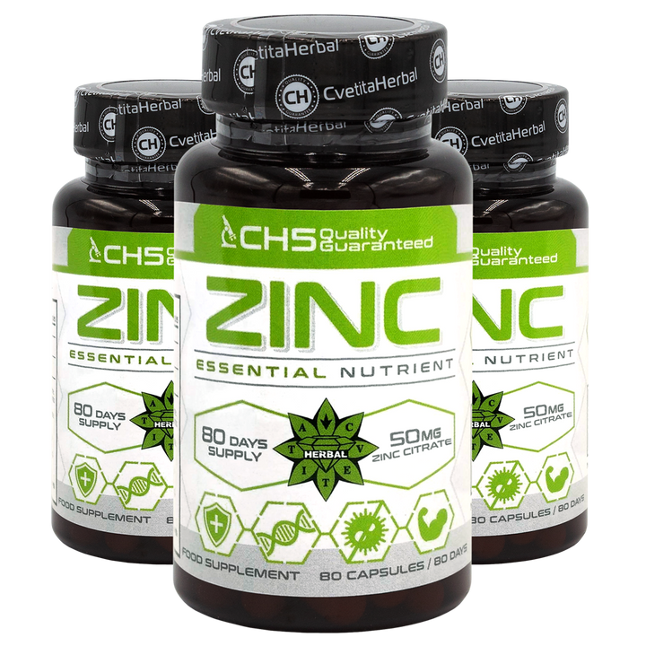 Zinc Citrate - Zinc (80 kapsúl x 50 mg)