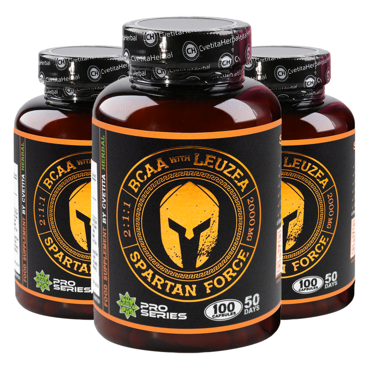 Leuzea a BCAA - Spartan Force (100 kapsúl)