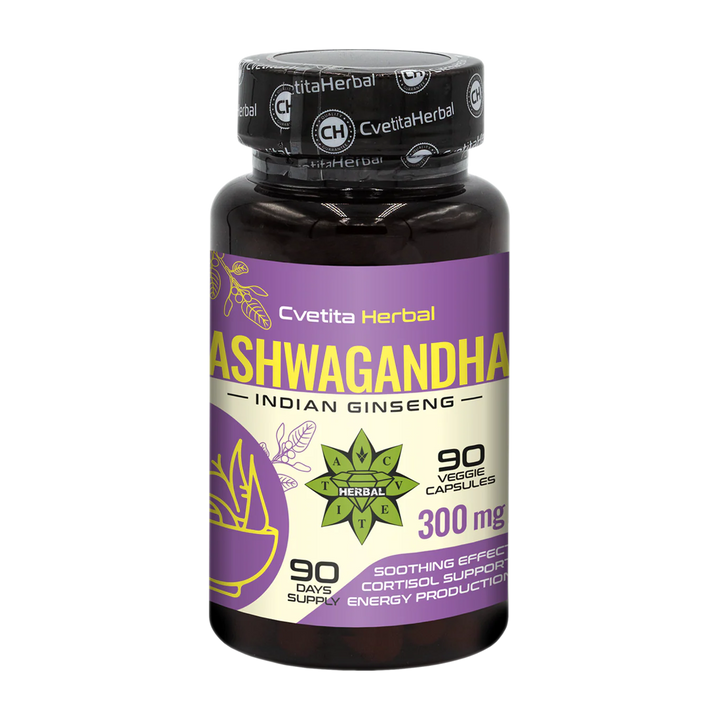 Extrakt z Ashwagandhy - Rastlinný (90 kapsúl x 300 mg)