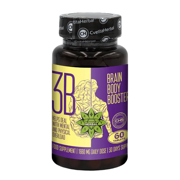 Taurín a sibírsky ženšen - Brain Body Booster (60 tabliet x 1660 mg)