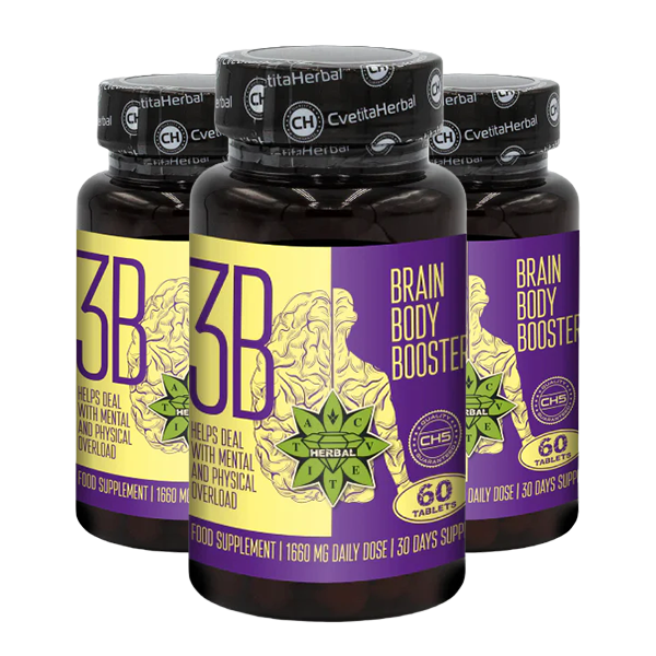 Taurín a sibírsky ženšen - Brain Body Booster (60 tabliet x 1660 mg)