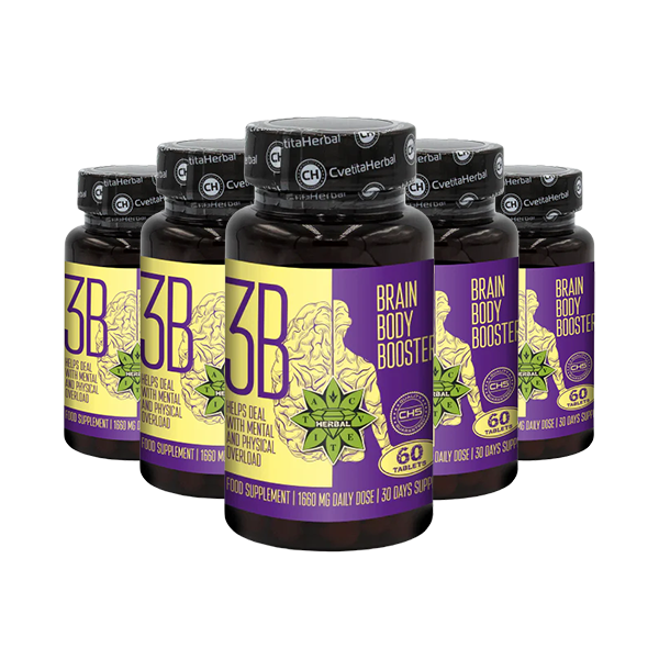 Taurín a sibírsky ženšen - Brain Body Booster (60 tabliet x 1660 mg)