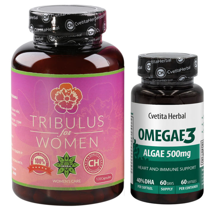 COMBO BALÍČEK PRE ŽENY: Tribulus Women + Omegae 3