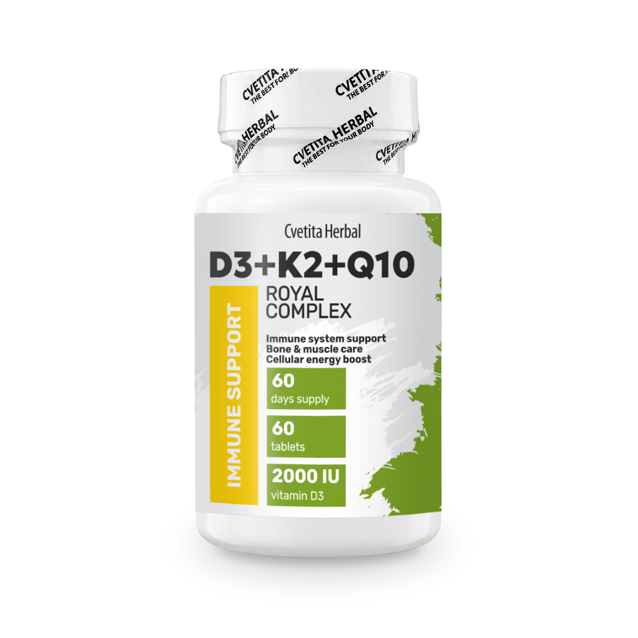 Vitamín D3 + K2 + Q10 (60 tabliet)