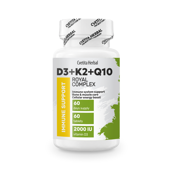 Vitamín D3 + K2 + Q10 (60 tabliet)