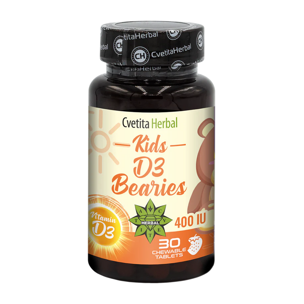 Vitamín D3 pre deti - Kids D3 Bearies (30 tabliet x 600 IU)