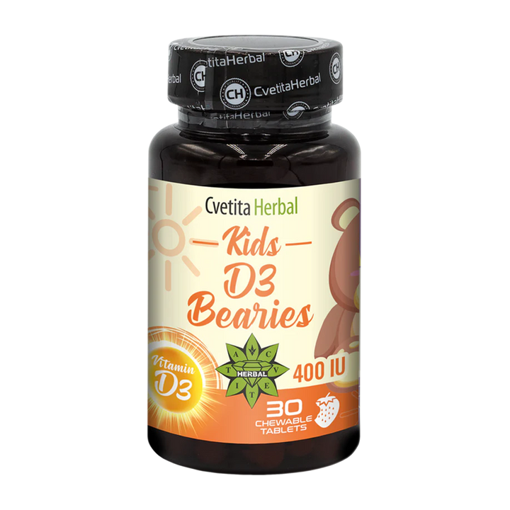 Vitamín D3 pre deti - Kids D3 Bearies (30 tabliet x 600 IU)