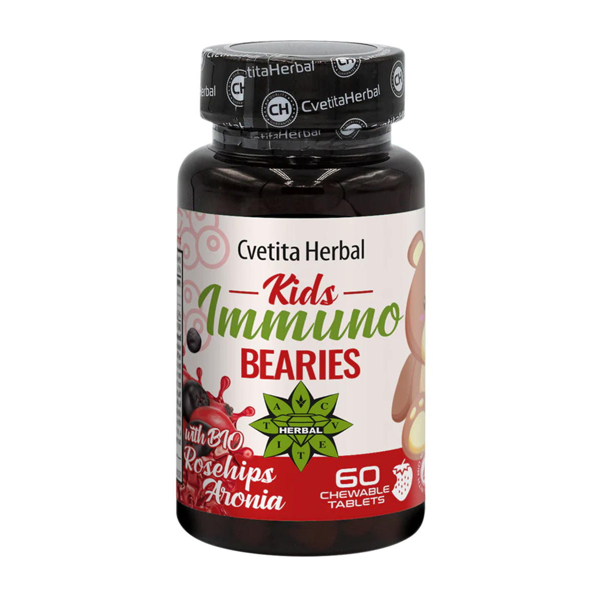 Detský imunitný stimulant "Šípka" - Kids Immuno Bearies (30 tabliet)