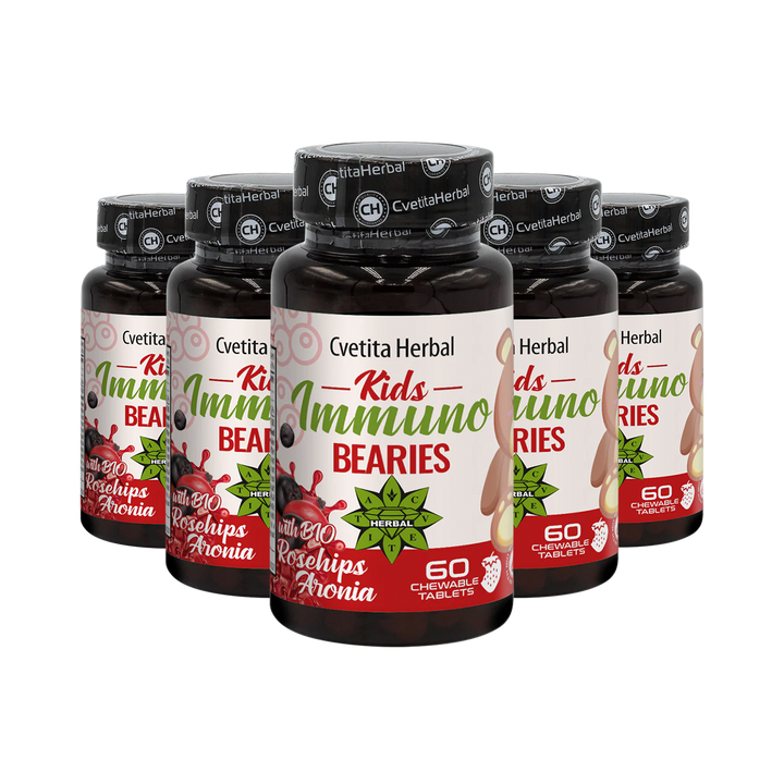 Detský imunitný stimulant "Šípka" - Kids Immuno Bearies (30 tabliet)