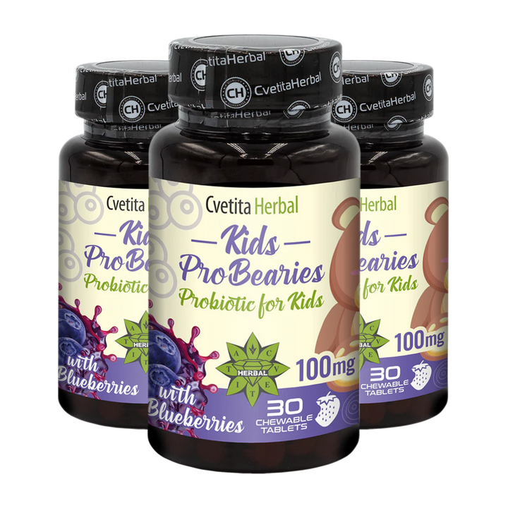 Detské probiotiká "Čučoriedky" - Kids ProBearies (30 tabliet)