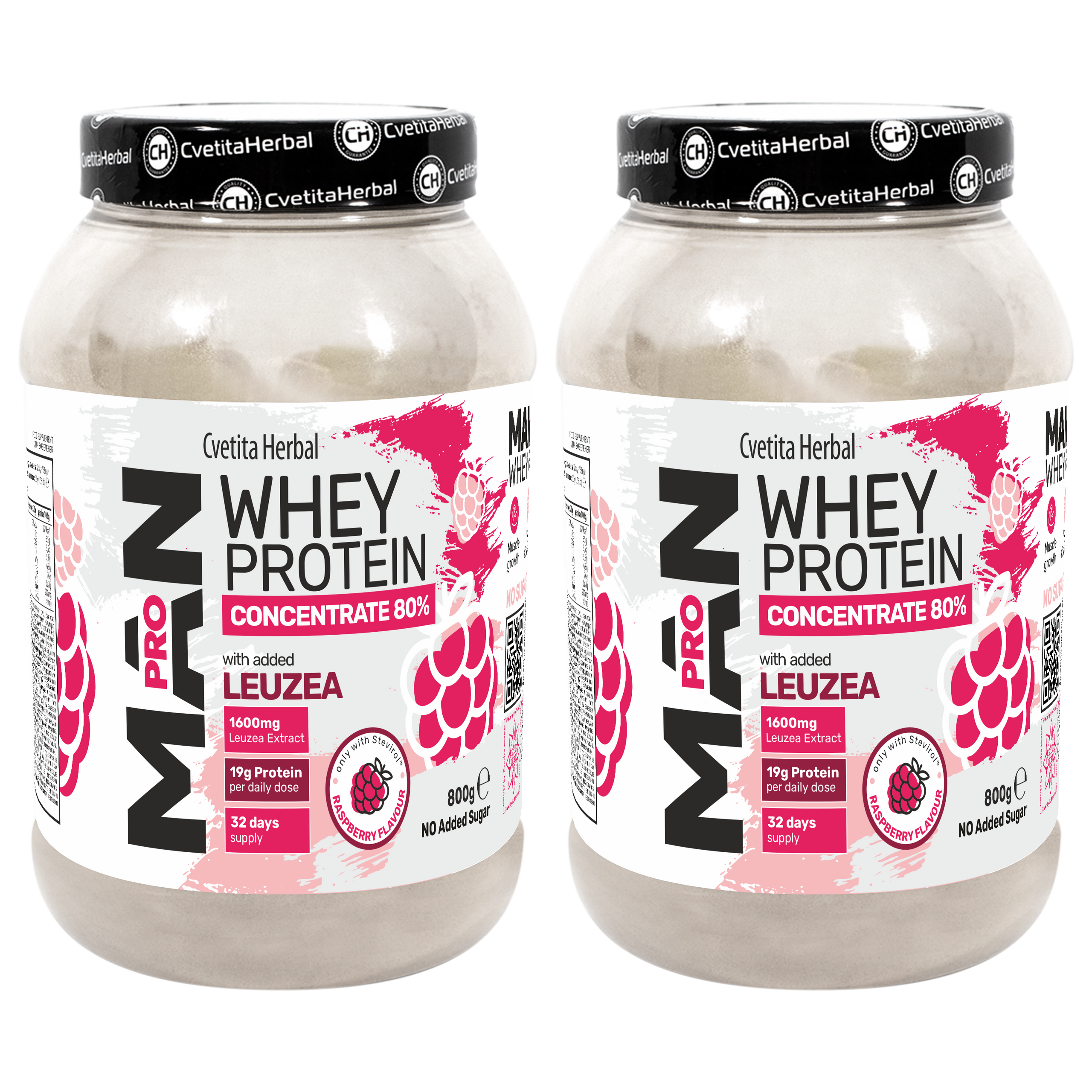 Srvátková bielkovina s leuzea a papájovými enzýmami - MAN PRO WHEY CONCENTRATE (800 g)