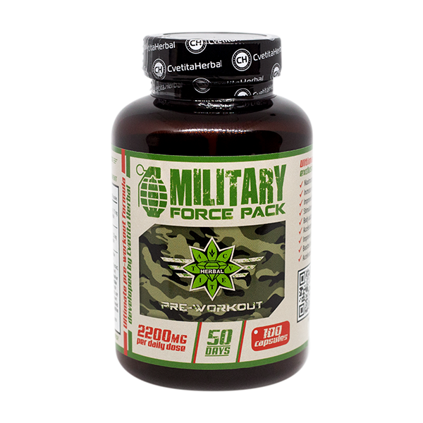 Bylinky a aminokyseliny - Military Force Pack (100 kaps x 1100 mg)