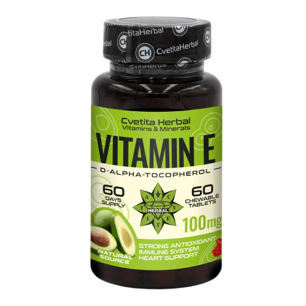 Vitamin E - Chewable (60 tabliet x 100 mg)