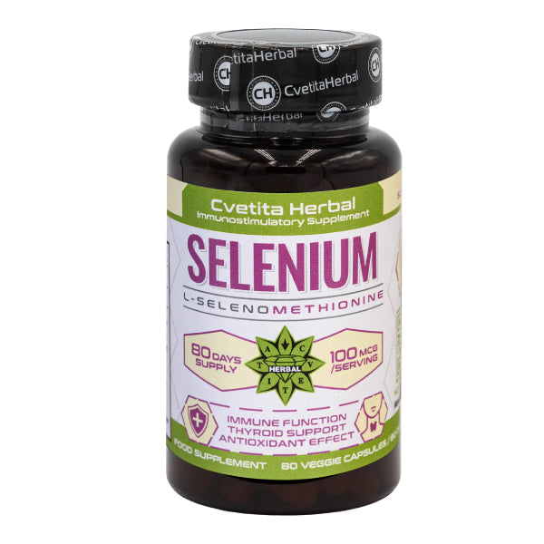 Selén (Se) - Vegetariánsky (80 kapsúl x 100 mcg)