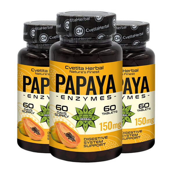 Enzýmy z papáje (60 tabliet x 150 mg)