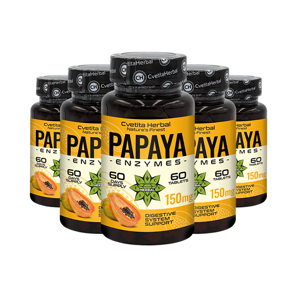 Enzýmy z papáje (60 tabliet x 150 mg)