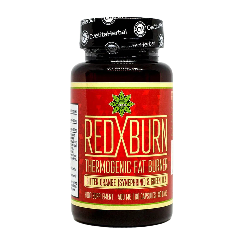 Extrakt z horkého pomaranča a zeleného čaju – Red X Burn (80 kapsúl x 400 mg)