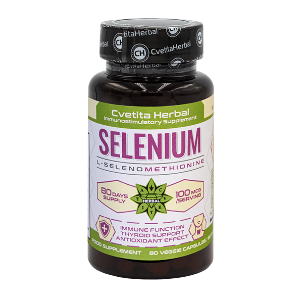 Selén (Se) - Vegetariánsky (80 kapsúl x 100 mcg)