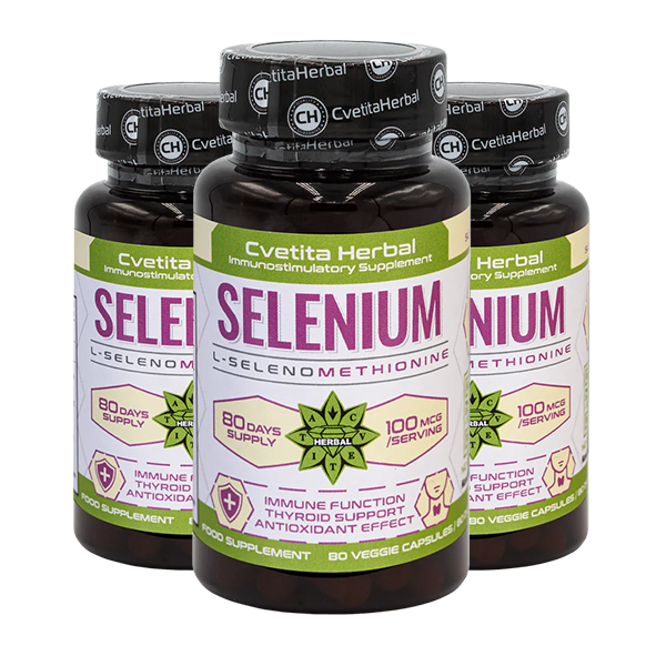 Selén (Se) - Vegetariánsky (80 kapsúl x 100 mcg)