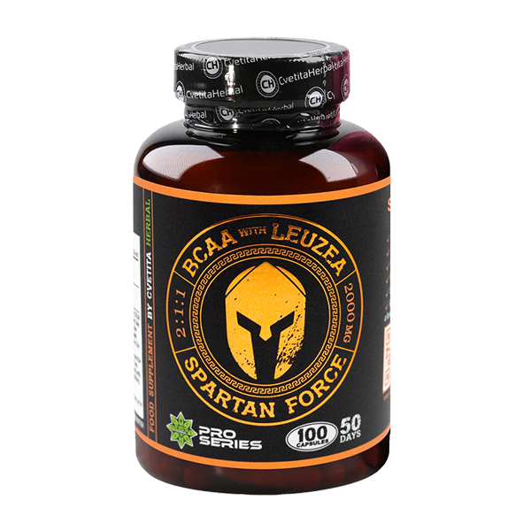 Leuzea a BCAA - Spartan Force (100 kapsúl)