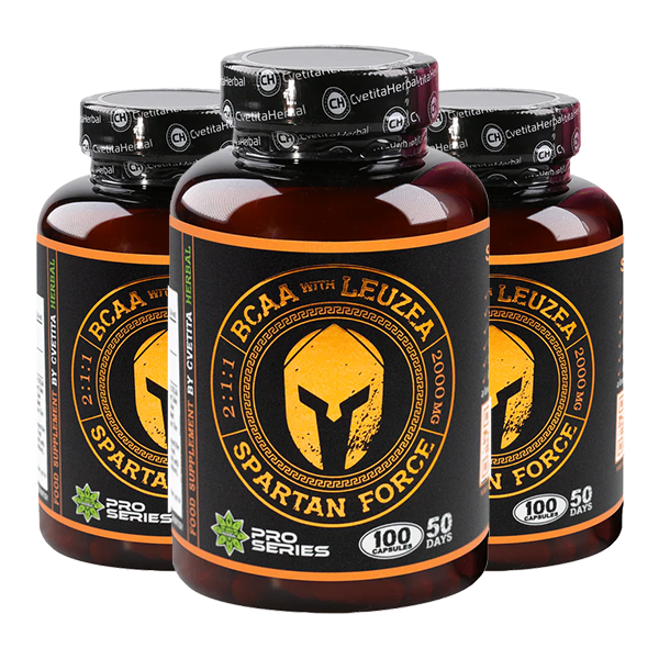Leuzea a BCAA - Spartan Force (100 kapsúl)