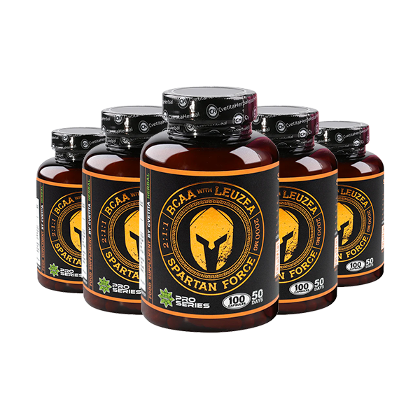 Leuzea a BCAA - Spartan Force (100 kapsúl)