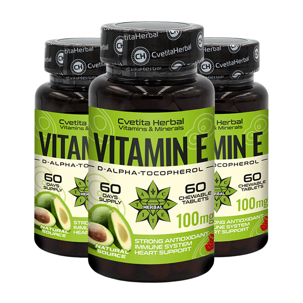 Vitamin E - Chewable (60 tabliet x 100 mg)