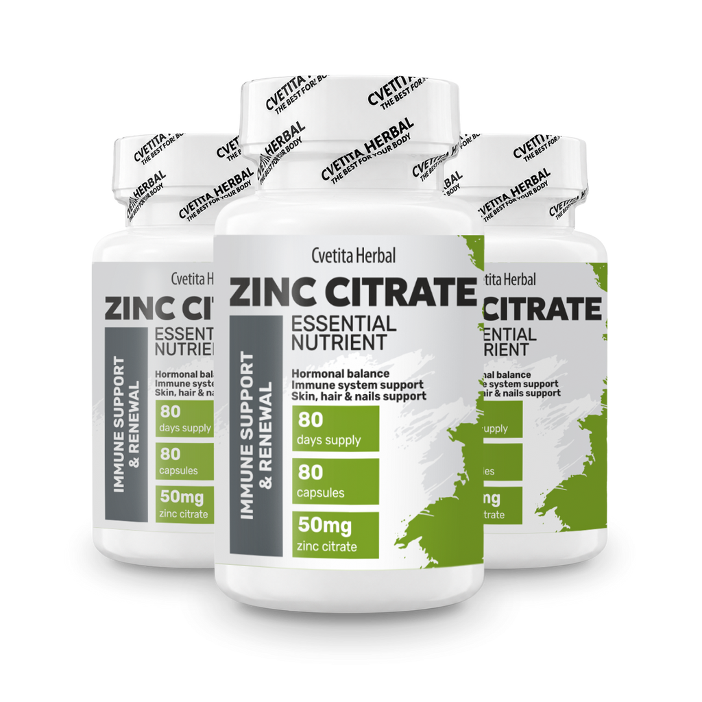 Zinc Citrate - Zinc (80 kapsúl x 50 mg)