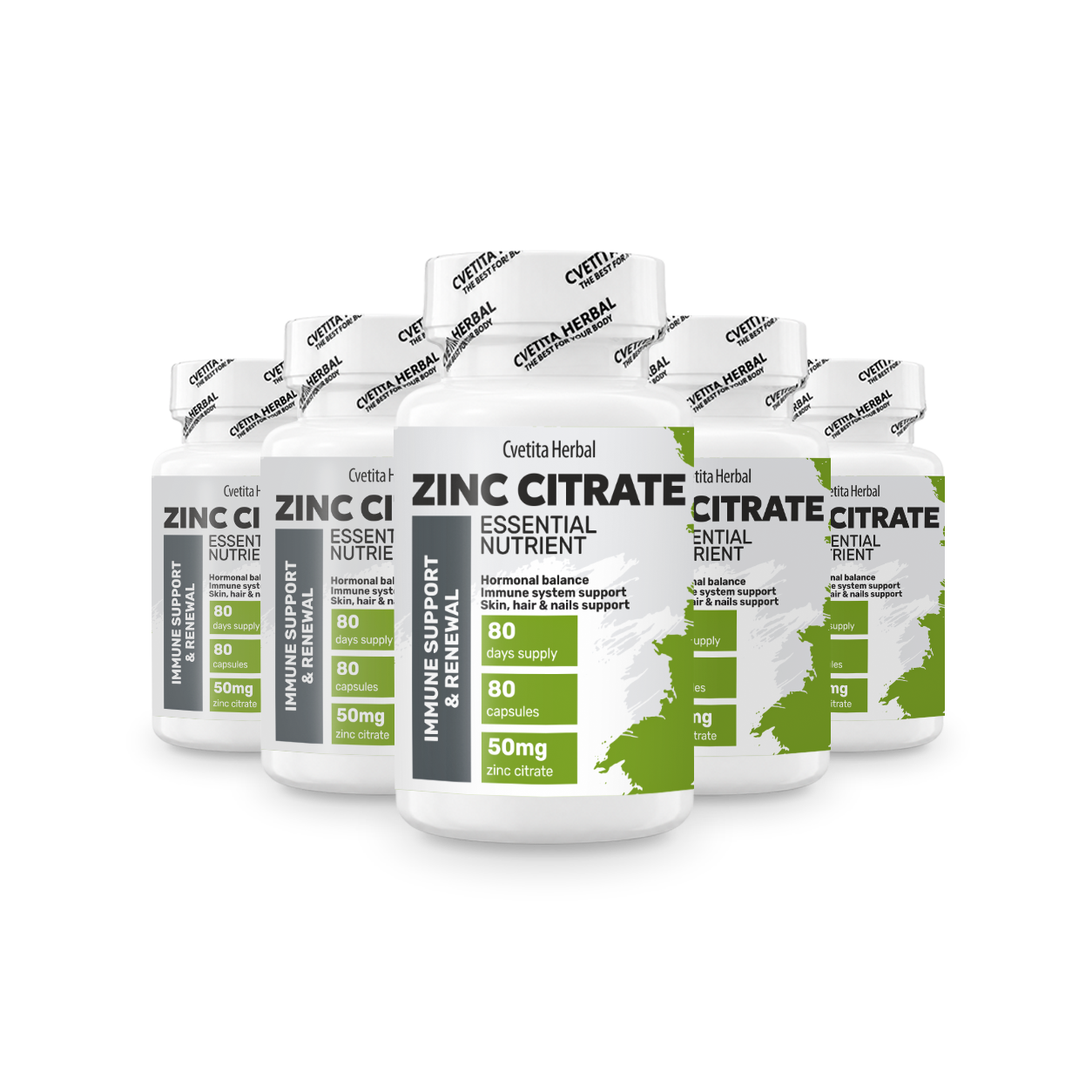 Zinc Citrate - Zinc (80 kapsúl x 50 mg)