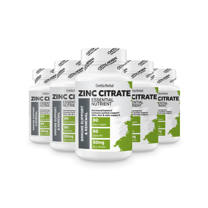 Zinc Citrate - Zinc (80 kapsúl x 50 mg)