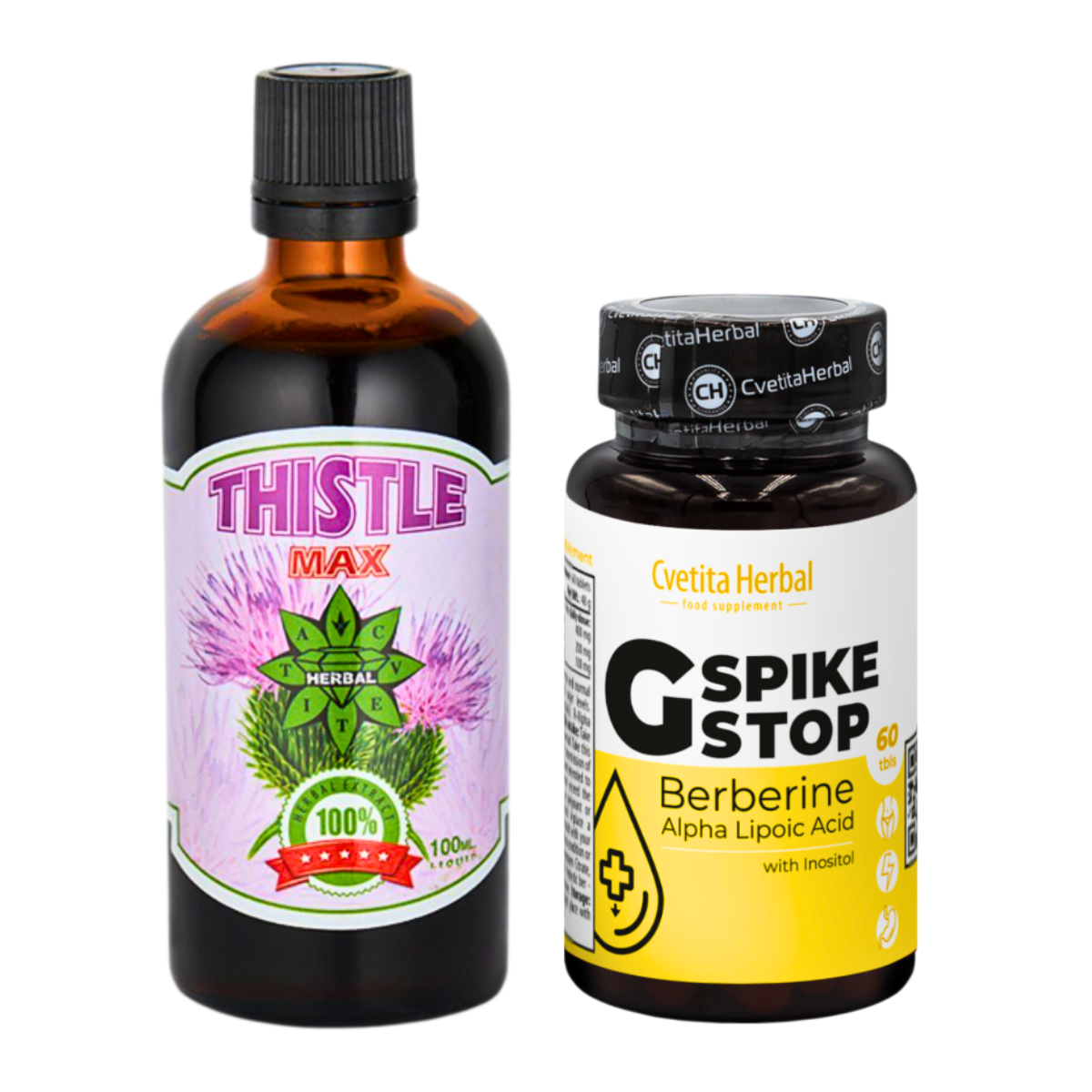 ZDRAVIE PEČENE: G SPIKE STOP 60 tabliet + THISTLE MAX 100ml