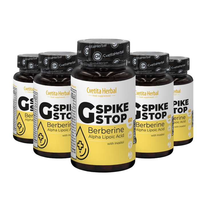 G Spike Stop - Berberín, Inositol, Alfa lipoová kyselina (60 tabliet)