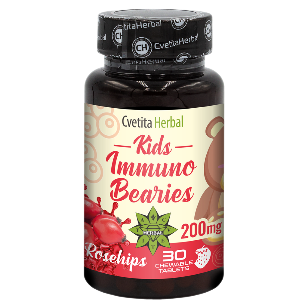 Detský imunitný stimulant "Šípka" - Kids Immuno Bearies (30 tabliet)