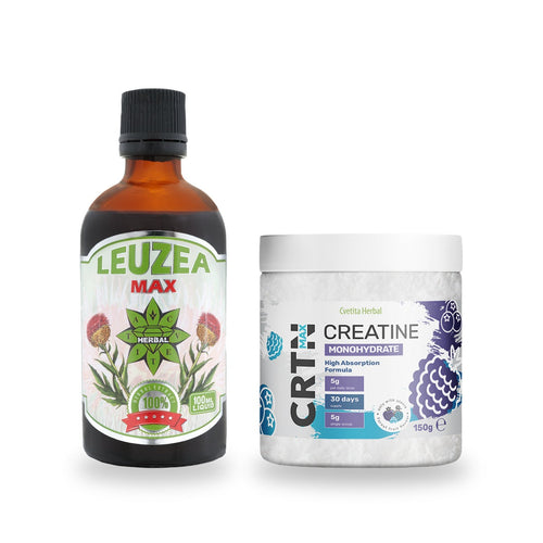 Leuzea Max 100 ml + Kreatín Max 150 g (CRTN MAX) DARČEK