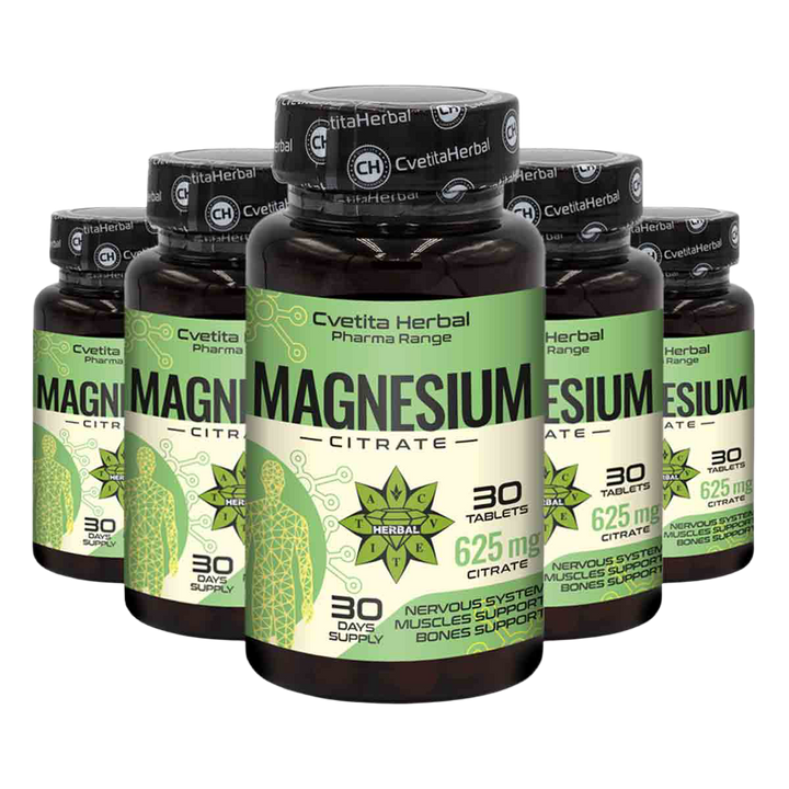 Magnesium Citrate 625mg - Citrát horčíka - 30 tabliet