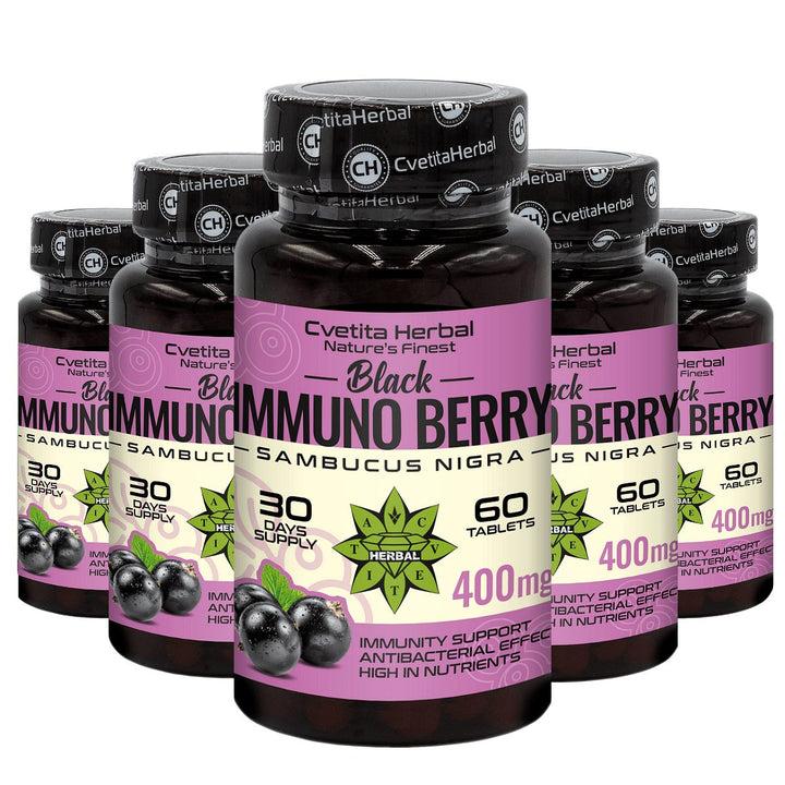 Extrakt z čierneho bazy - Black Immuno Berry (60 tabliet)