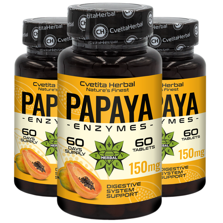 Enzýmy z papáje (60 tabliet x 150 mg)