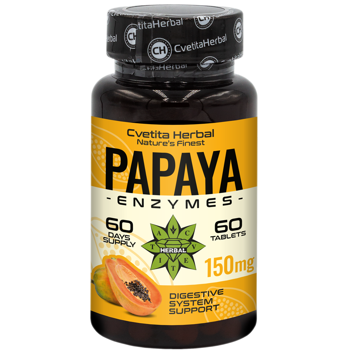 Enzýmy z papáje (60 tabliet x 150 mg)