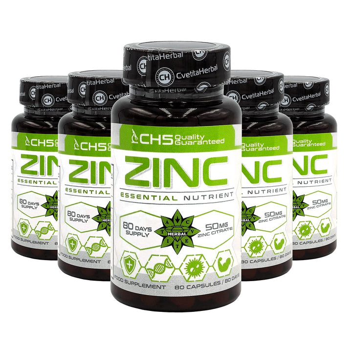 Zinc Citrate - Zinc (80 kapsúl x 50 mg)