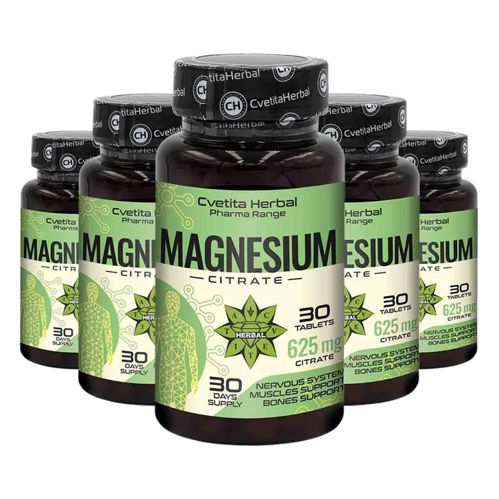 Magnesium Citrate 625mg - Citrát horčíka - 30 tabliet