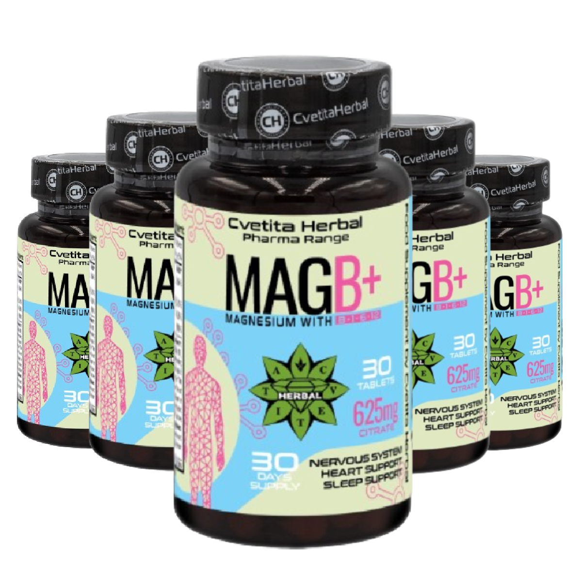 Magnesium Citrate 625mg - Citrát horčíka - 30 tabliet